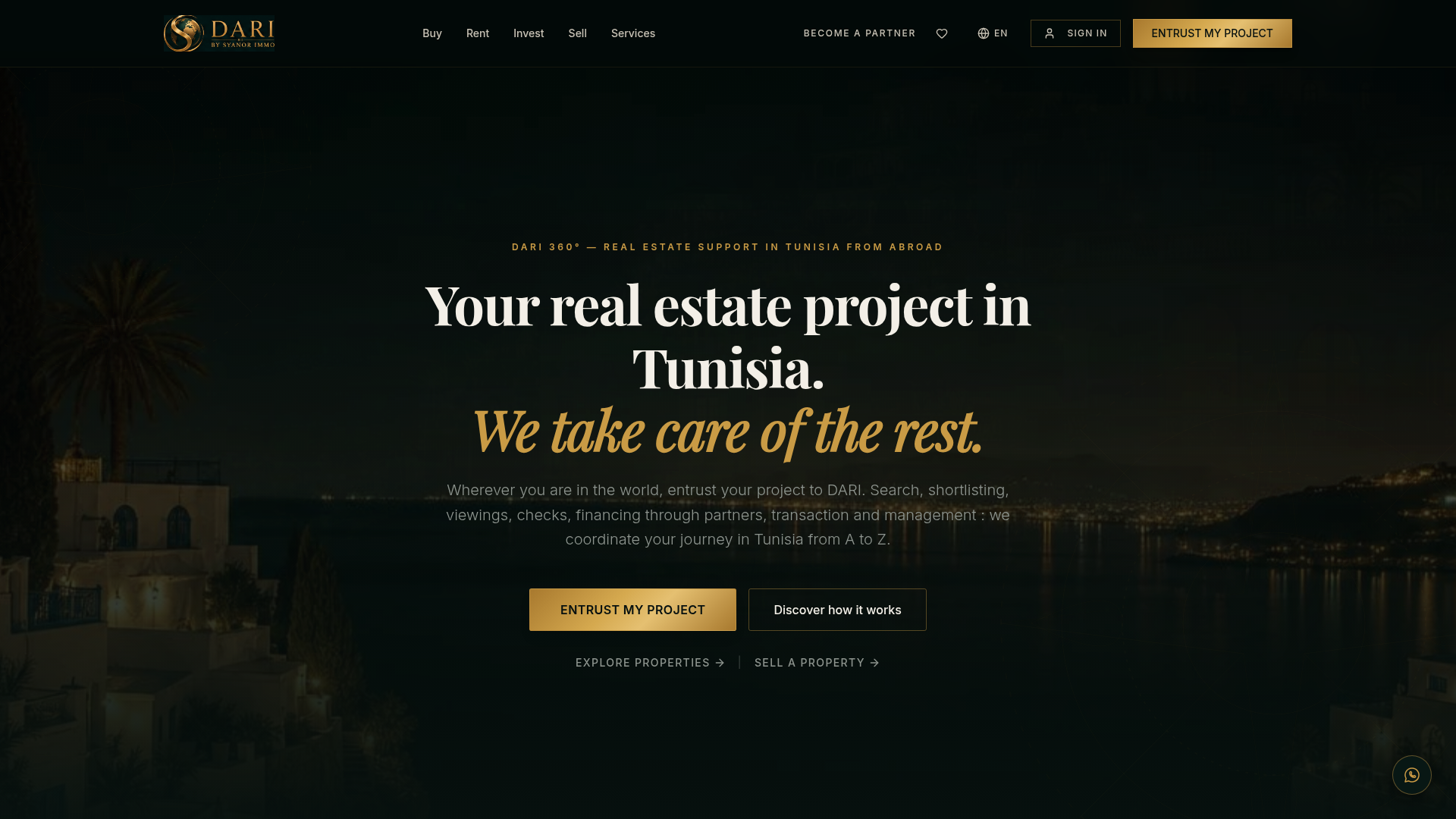 Capture du projet 4 — DARI by Syanor Immo — Plateforme immobilière livré par S2M 360
